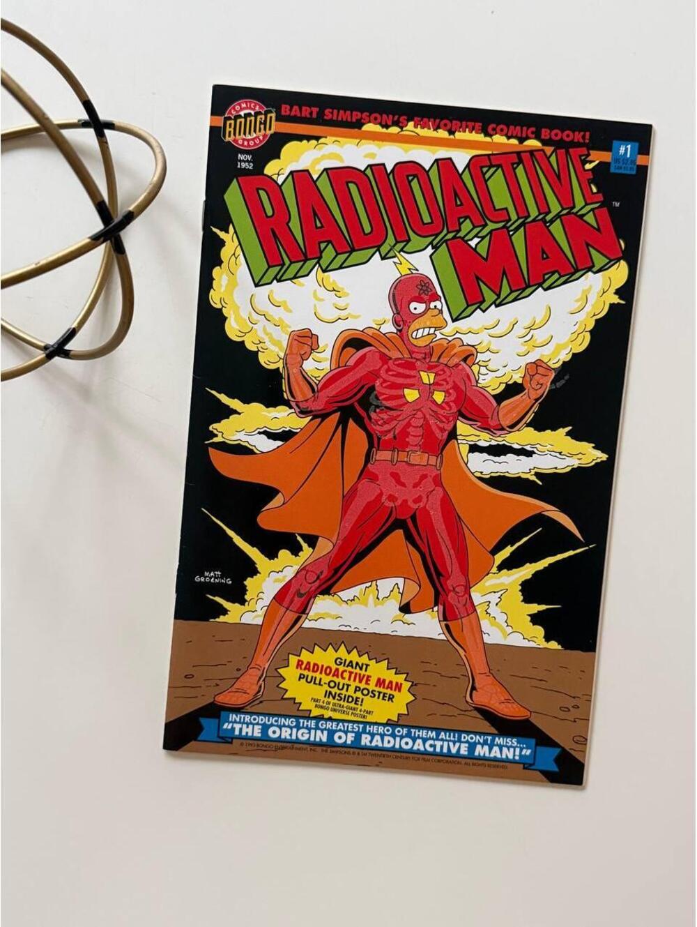 Radioactive Man #1 Glow-in-the-Dark Cover - Comic book 1993 | Simpsons